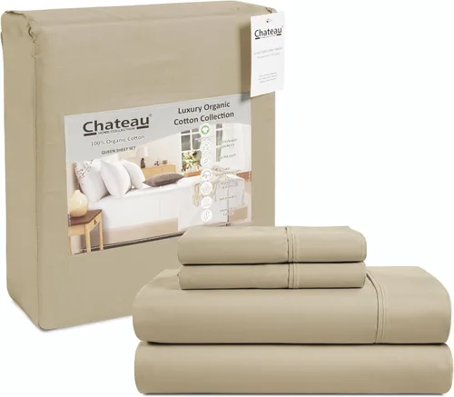 Miniatura 11 de Sábanas Twin XL 100% Algodón Para Cama Twin, Juegos de Sábanas Bajeras y Fundas de Almohada Totalmente Elásticas, Resistentes a la Decoloración