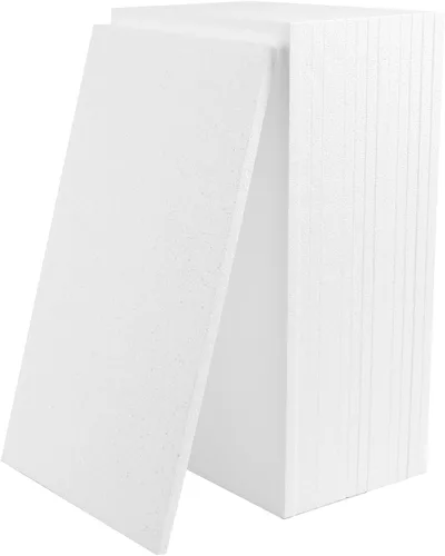 Miniatura 4 de AMZQNART Bloque de espuma para manualidades, bloques rectangulares de poliestireno expandido de 0.5 pulgadas de grosor de 17 x 11 pulgadas, paquetes