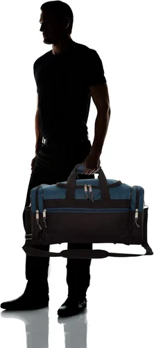 Miniatura 51 de Bolsa de lona, de DALIX, para el gimnasio, para viajar, 17 pulgadas