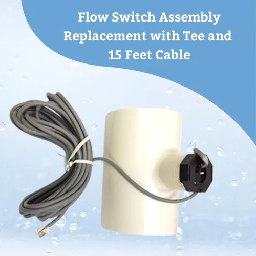 Miniatura 5 de Conjunto de interruptor de flujo con kit de reemplazo en T para generadores de cloro GLX-FLO-RP Hayward(R)* - Cable de 15 pies Detección de flujo