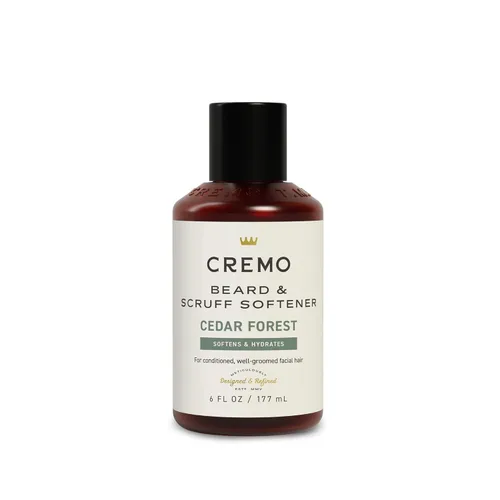 Cremo Cedar Forest Suavizante para Barba y Vello Facial Áspero, Suaviza y Acondiciona el Vello Facial Áspero de Todas las Longitudes en Solo 30