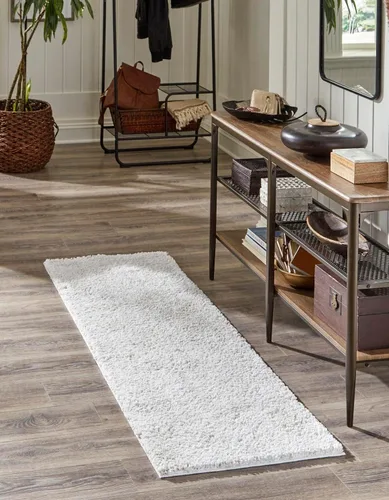 Miniatura 32 de Unique Loom Shaggy Chic Collection - Alfombra de área lanuda (9 pies 4 pulgadas x 12 pies 2 pulgadas, rectangular, color blanco sal marina)