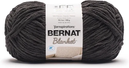 Miniatura 65 de Bernat - Estambre para mantas súper esponjoso acrílico, 2 paquetes de 300g/10.5 onzas, #6, chenilla gruesa de peso pesado para tejer y crochet
