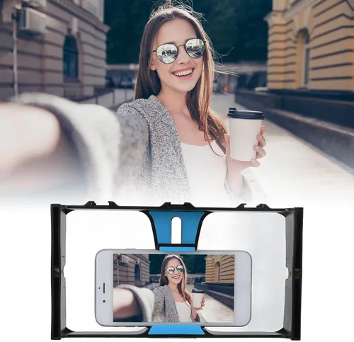Miniatura 5 de Equipo de video para teléfonos inteligentes, tornillo de 1/4 de pulgada, estabilizador de teléfono celular portátil, jaula de cámara de video