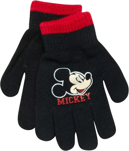 Miniatura 5 de Disney Conjunto de sombrero de invierno de Mickey Mouse y 2 pares de guantes o guantes edad 2-7
