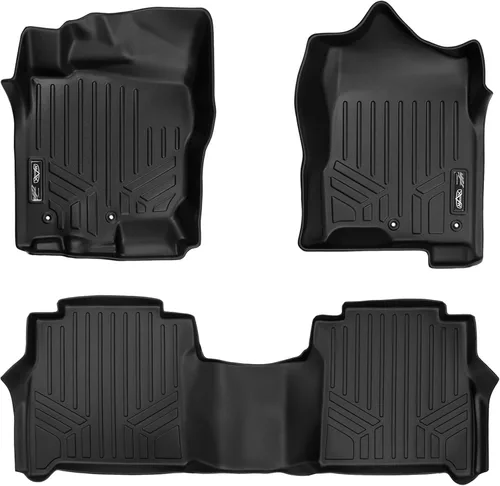 Miniatura 11 de SMARTLINER Alfombrillas de piso de ajuste personalizado para Nissan Titan 2004-2007
