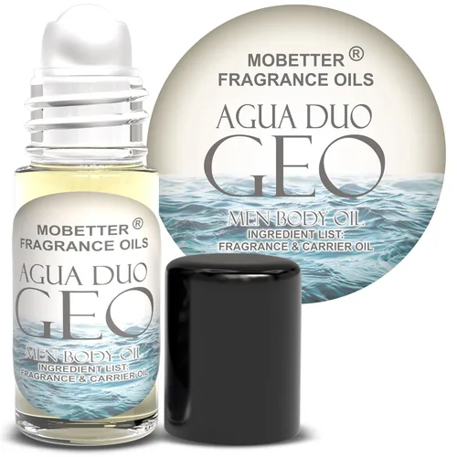 Miniatura 14 de MOBETTER FRAGRANCE OILS Acqua Duo Geo Cologne Aceite Corporal para Hombre (presentación en bolita, 0.33 onzas)