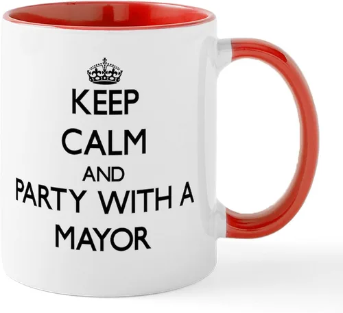 Miniatura 22 de CafePress I Love Mayor Mug Taza de café de cerámica de 11 oz (11.0 fl oz)