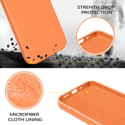 Miniatura 51 de GUAGUA Funda compatible con iPhone 17 Pro Max de 6.9 pulgadas, silicona líquida, goma de gel suave, delgada, forro de microfibra delgada