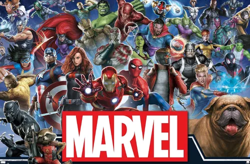 Miniatura 20 de Trends International Marvel Comics - Póster de pared de héroes del universo Marvel, 14.725 x 22.375 pulgadas, versión enmarcada de madera de granero