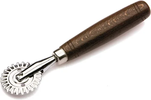 Miniatura 2 de Tredoni Rueda de pastelería de 1.6 pulgadas - cortador/engarzador de sellos de masa, fabricante de pasta/ravioli/pastel, rueda de acero inoxidable