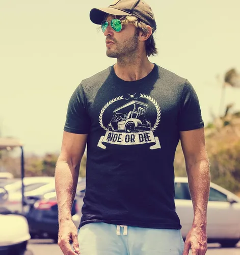 Miniatura 3 de Camisetas de golf divertidas para hombre, diseño gráfico Best Dad by Par