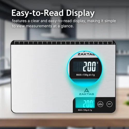Miniatura 6 de Báscula inteligente de alimentos con aplicación, báscula digital de cocina, báscula para hornear, escala de calorías, calculadora nutricional