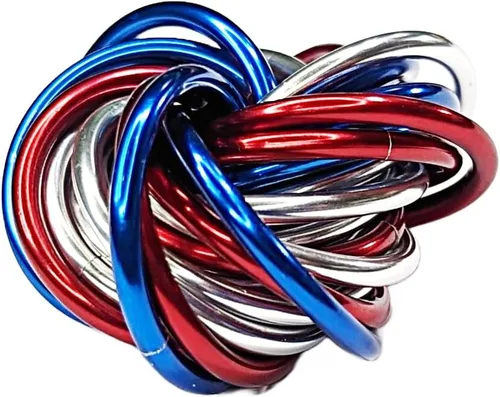 Miniatura 46 de Möbii Fidget Ball (MultiColor): Herramienta de alivio del estrés, ansiedad y estimulación para ADHD, silenciosa, ideal para el hogar, viajes, Rosa