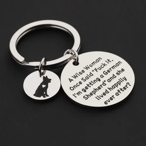 Miniatura 5 de TGBJE Regalo de pastor alemán, A Wise Women Getting a German Shepherd She Lived Happily Ever After German Shepherd MomDad Gift