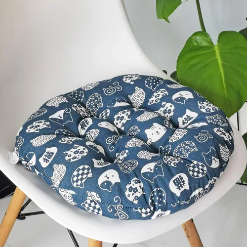 Miniatura 33 de vctops Cojín redondo suave bohemio para silla de jardín, patio, hogar, cocina, oficina, asiento, cojín de 16 pulgadas de diámetro Towel