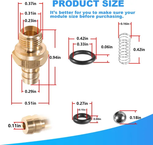 Miniatura 5 de Kit de reemplazo de inyector de jabón químico para lavadora a presión 2 uds. para 203640GS 190593GS 190635GS