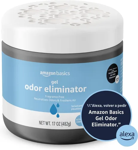 Miniatura 6 de Amazon Basics Gel eliminador de olores, carbón activado, libre de fragancias, 17 onzas, paquete de 1