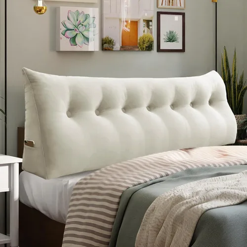 Miniatura 13 de Almohada de Cuña Engrosada de 10 libras para Cabecero Posicionador Corporal Almohada de Cuña para Cama Soporte de Respaldo Almohada Triangular