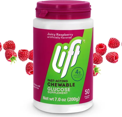 Miniatura 16 de Lift Glucosa, tabletas energéticas masticables de glucosa de acción rápida, arándano, tubo de 10 unidades (paquete de 12)