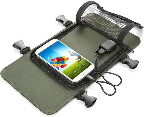 Miniatura 2 de Carga solar del panel solar de la mochila 7W para los teléfonos celulares y la fuente de alimentación del dispositivo 5V