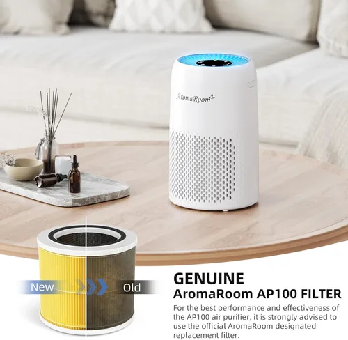 Miniatura 9 de AromaRoom - Purificadores de aire para dormitorio con filtro HEPA 3 en 1, purificadores de aire para el hogar, olor a orina de mascotas