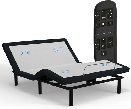 Miniatura 20 de Blissful Nights E4 Twin XL - Base de cama ajustable con masaje, anti ronquidos, gravedad cero, estación de carga USB doble, luz nocturna debajo