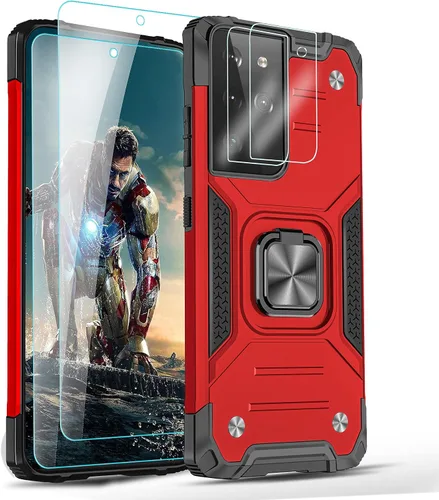 Miniatura 9 de YmhxcY Funda para Galaxy Note 8, funda para Galaxy Note 8 con protector de pantalla curvado 3D, fundas de grado armadura con soporte giratorio