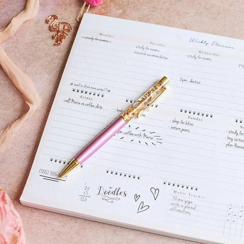Miniatura 3 de Peachly Bloc de notas de planificador semanal de escritorio, 60 páginas sin fecha, programa listas de tareas diarias, aumenta tu productividad