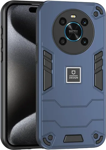 Miniatura 455 de Funda compatible con Huawei Y9 Prime (2019), compatible con Huawei Y9 Prime (2019) 4G STK-L21 2 en 1 [PC duro + TPU], funda de teléfono azul