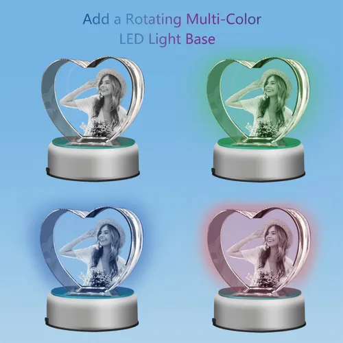 Miniatura 4 de HAN'S LASER Foto de cristal 3D, regalo personalizado con tu propia foto, regalo único para el día de la madre, regalo de cumpleaños para mujeres
