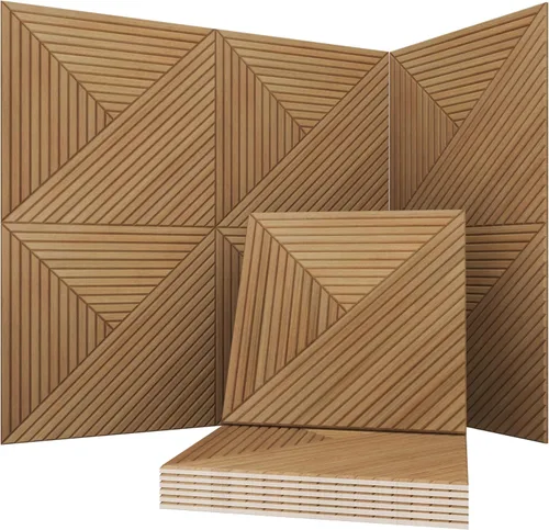 Soon Global Paneles acústicos para pared, 6 piezas de 23.62 x 23.62 pulgadas, paneles acústicos artísticos, paneles acústicos decorativos, paneles