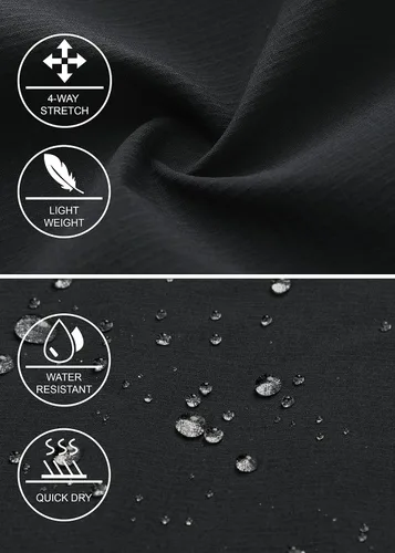 Miniatura 6 de Pantalones cargo para hombre, impermeables, de secado rápido, para senderismo, viajes, pesca, con 5 bolsillos