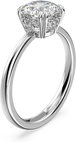 Miniatura 2 de Swarovski Constella Cocktail Ring Jewelry Collection, Princess Cut, Clear Crystals