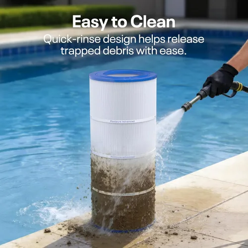 Miniatura 7 de POOLPURE Filtro de piscina PLF100A reemplaza a Pentair CC100, CCRP100, PAP100, PAP100-4, Ultral-C3, Unicel C-9410, R173215, Filbur FC-0686