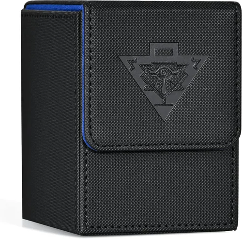 Miniatura 12 de ZLCA Caja de cartas compatible con YuGiOh TCG, caja de almacenamiento de cartas con divisores con capacidad para más de 100 cartas con funda, funda