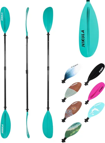 Miniatura 10 de Adjustable Carbon Fiber Shaft Kayak Paddle, Kayaking Oars with Reinforced Nylon Blade for Adults, 4 Piece, 86in/220cm to 90in/230cm