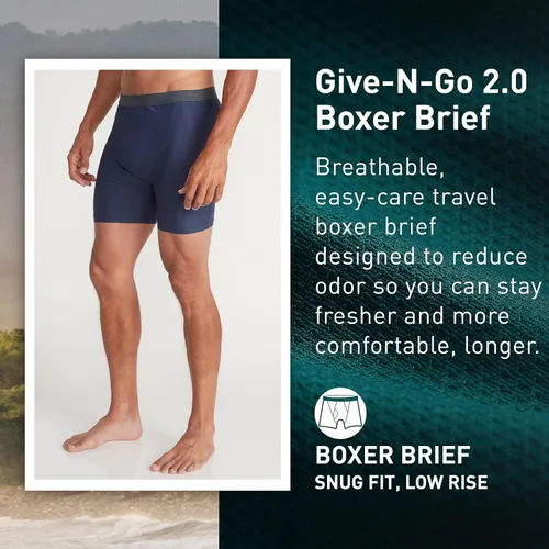 Miniatura 2 de ExOfficio Bóxer Give-n-go 2.0 para hombre, ropa interior fresca y cómoda