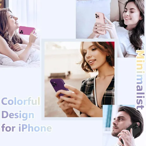 Miniatura 7 de BossKiss Funda compatible con iPhone 13 Pro, silicona de alta calidad mejorada [protección de cámara] [2 protectores de pantalla]