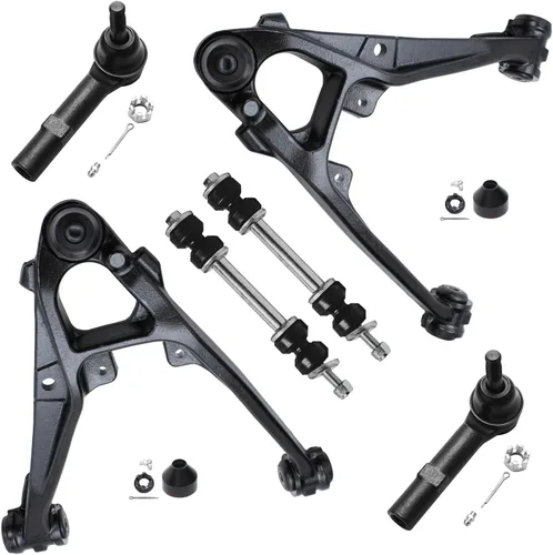 Miniatura 101 de Detroit Axle - Kit de extremo delantero para Chrysler 300 Dodge Charge Challenger 2011-2023, 2 brazos de control inferiores traseros 2 rótulas