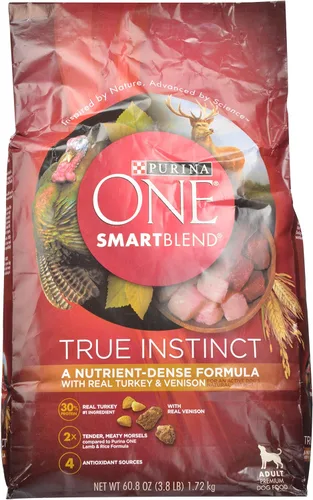 Miniatura 21 de Purina ONE Alimento seco natural para perros con alto contenido de proteínas, True Instinct con carne de res real y salmón con caldo de huesos