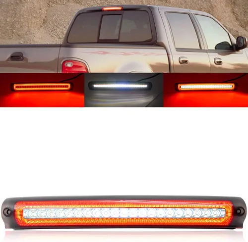 Miniatura 10 de Luces de freno terceras F150 para Ford F150 Raptor 2009 2010 2011 2012 2013 2014 Raptor luces de freno LED rojas 3ª, luces LED blancas