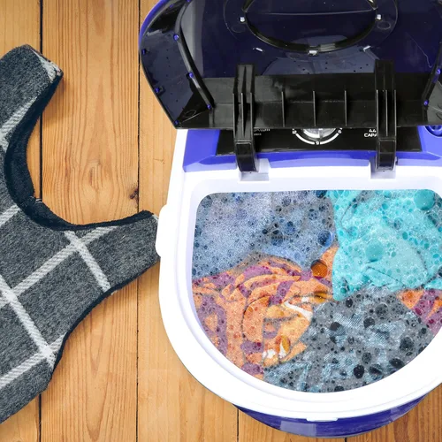 Miniatura 7 de PURE CLEAN PUCWM11.7 Lavadora compacta para el hogar, mini lavadora de ropa portátil, azul
