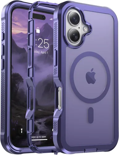 Miniatura 114 de jaroco - Funda magnética compatible con MagSafe para iPhone 11 de 6.1 pulgadas; protección de grado militar contra caídas, de doble capa