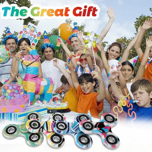 Miniatura 5 de SCIONE Paquete de 12 juguetes giratorios para la ansiedad, juguetes para aliviar el estrés, regalos de fiesta para niños y adultos, regalos