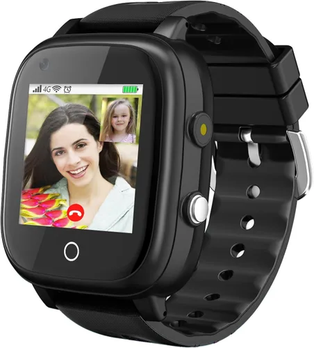 Miniatura 13 de OKYUK Reloj inteligente con GPS 4G para niñas y niños, IP67, impermeable, deportivo, reloj inteligente para niños, con cámara, WiFi, videollamada