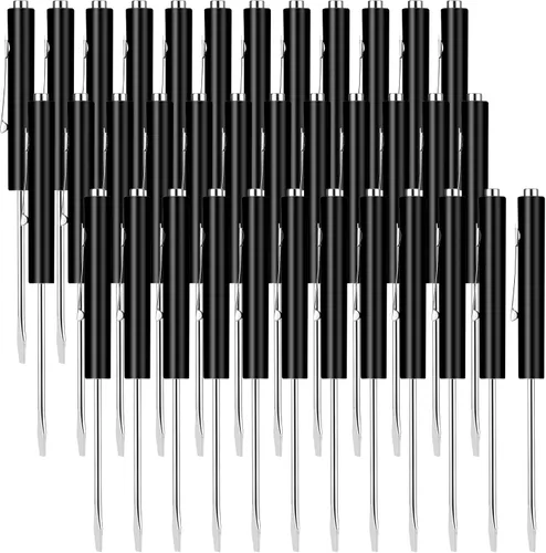 Miniatura 30 de 12 piezas de destornilladores de bolsillo mini con tops y destornilladores de bolsillo con imán, destornillador de bolsillo magnético para Negro