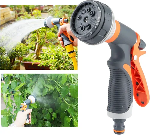 Miniatura 5 de Oumefar Pistola de riego Jardinería Fácil Control Hogar Boquilla Manguera Boquilla Spray Boquilla Pistola Manguera Pulverizador para Jardín