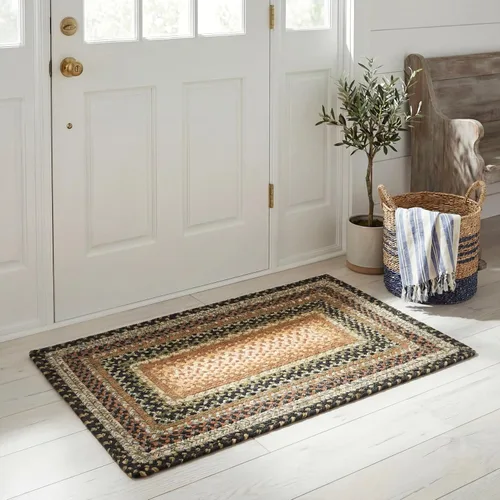 SAFAVIEH Alfombra Lavable Colección Trenzada para Exteriores - 2' x 3', Multicolor, Hecha a Mano y Reversible, No Desprende Pelusa y Fácil de