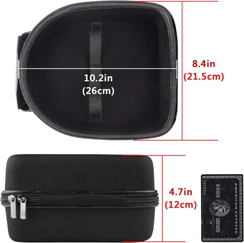 Miniatura 5 de Geekria Funda protectora protectora para auriculares de gran tamaño, funda protectora de repuesto para viaje con almacenamiento de cables